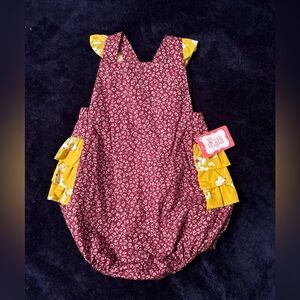 NWT RicRac & Ruffles 3T Bubble
